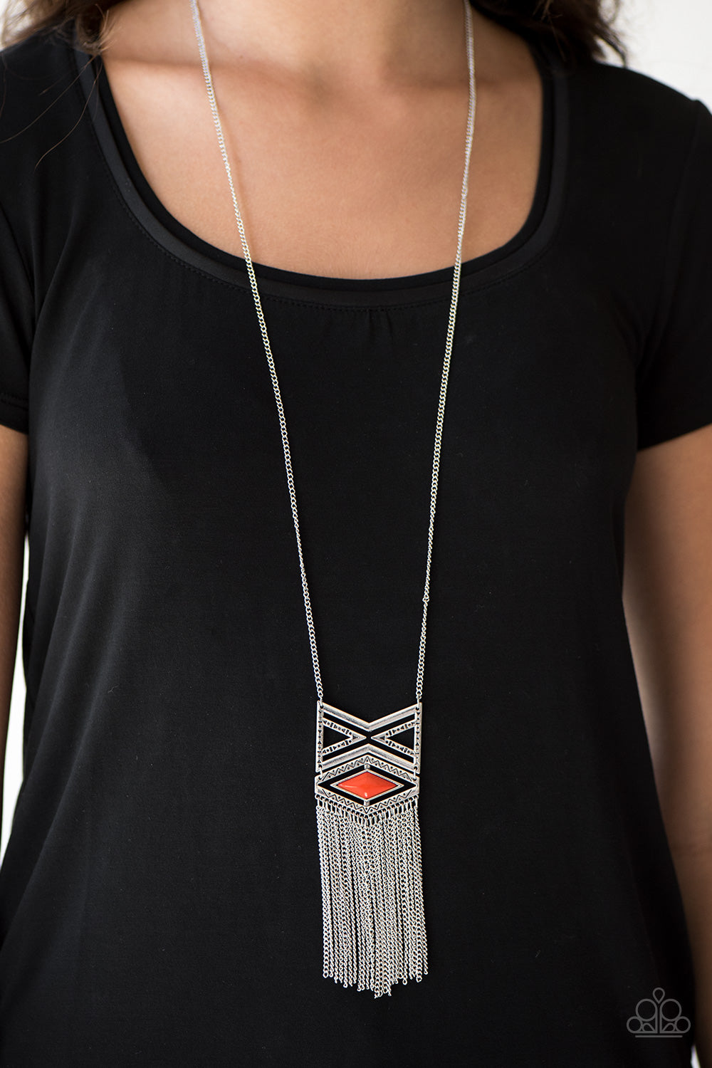 Paparazzi ♥ TRIBAL By Fire - Orange ♥  Necklace