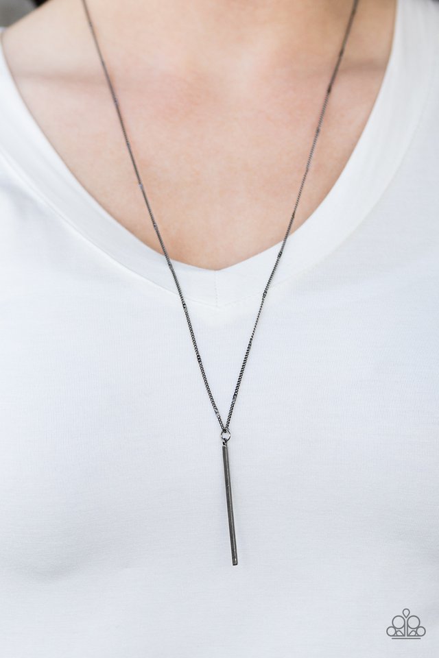 Paparazzi ♥ Simple Shine - Black ♥ Necklace