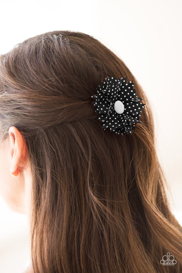 Paparazzi ♥ Polka Dot Picnic - Black ♥ Hair Clip