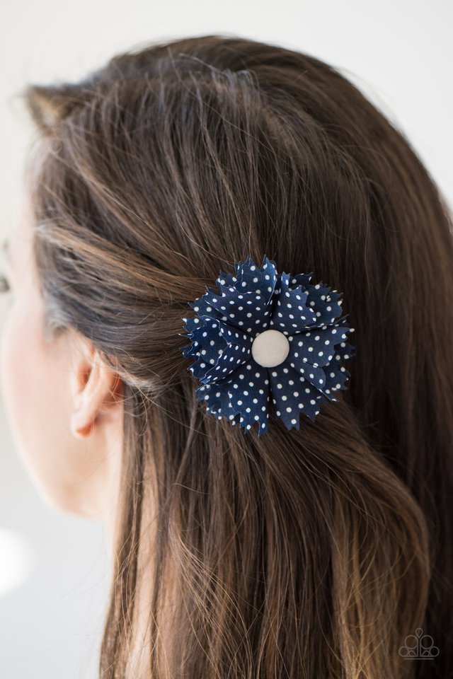 Paparazzi ♥ Polka Dot Picnic - Blue ♥ Hair Clip