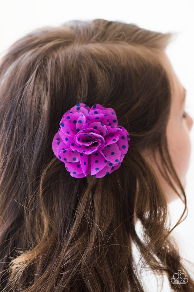 Paparazzi ♥ Polka and Petals - Purple ♥ Hair Clip