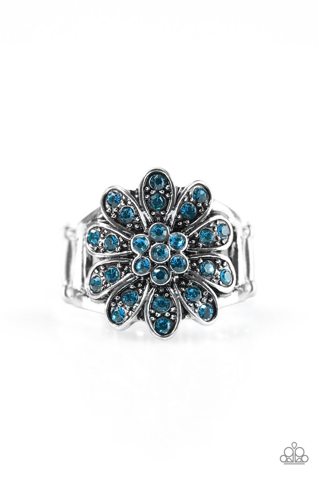 Paparazzi ♥ Peppy Perennial - Blue ♥ Ring