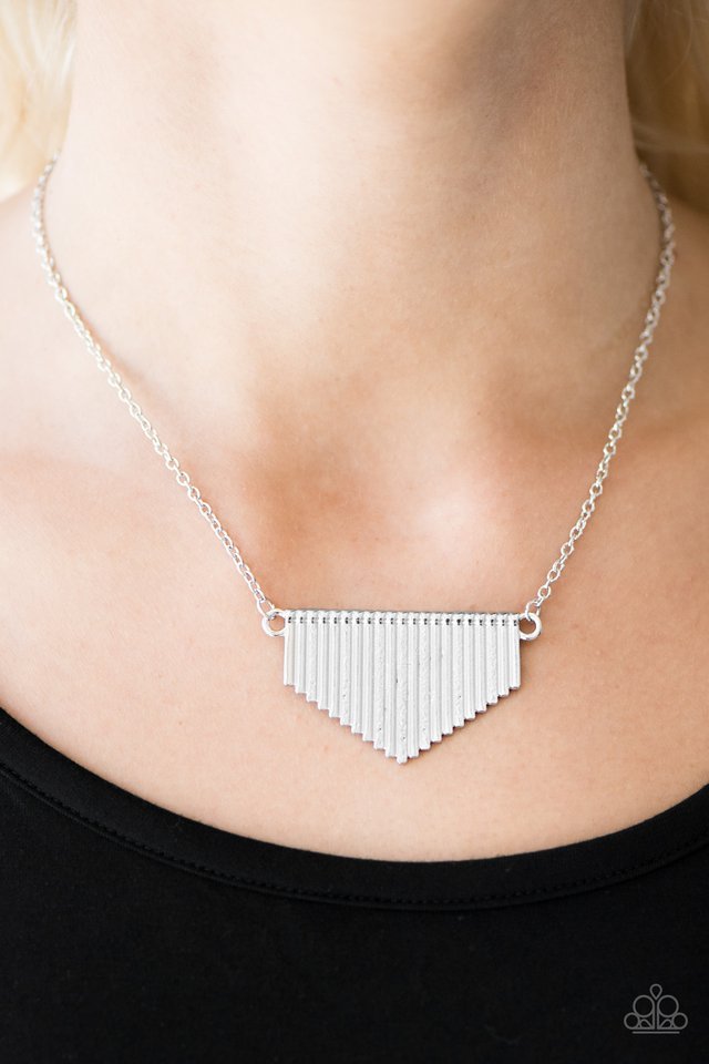 Paparazzi ♥ Imperially Industrial - Silver ♥ Necklace