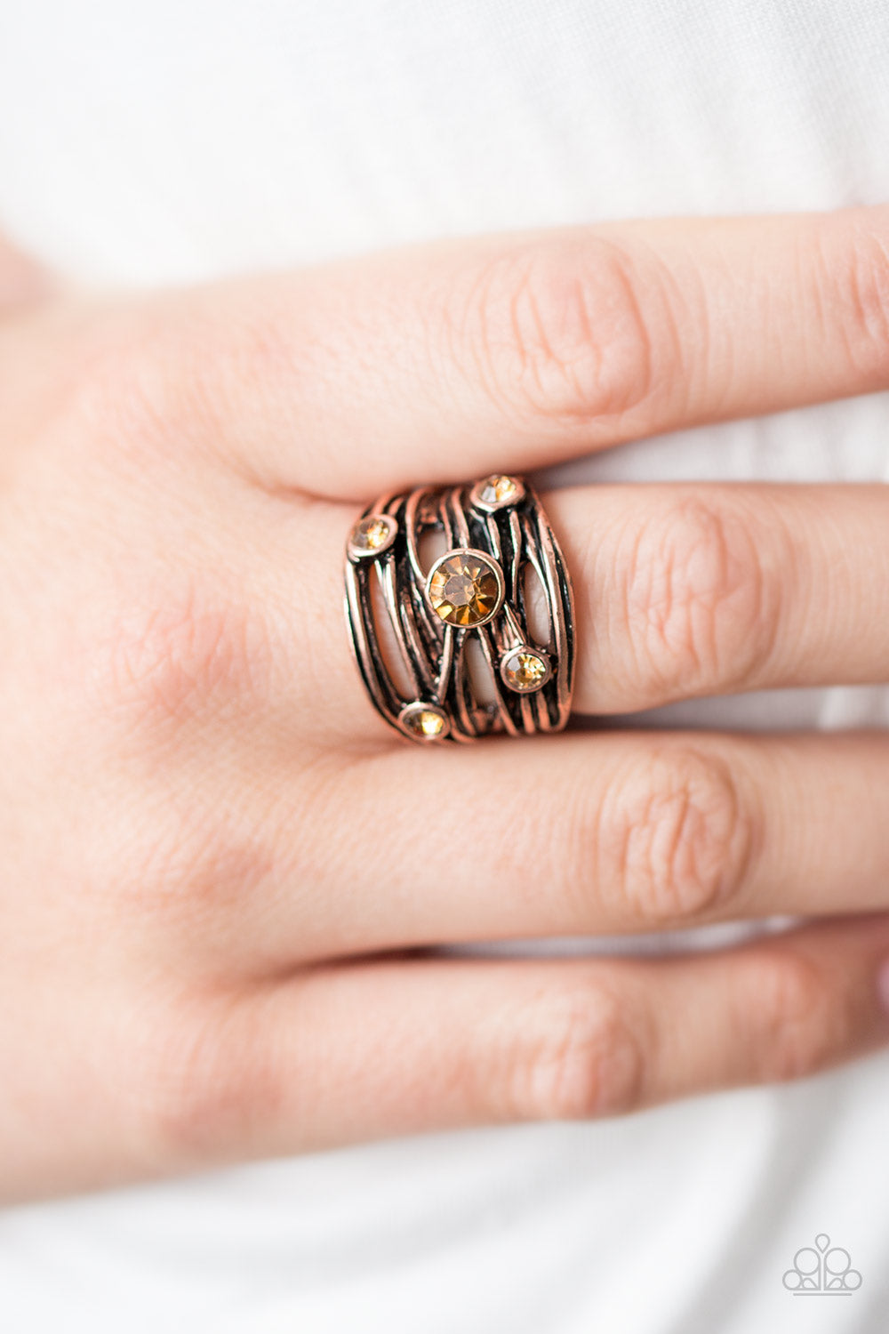 Paparazzi ♥ Sparkle Struck - Copper ♥  Ring