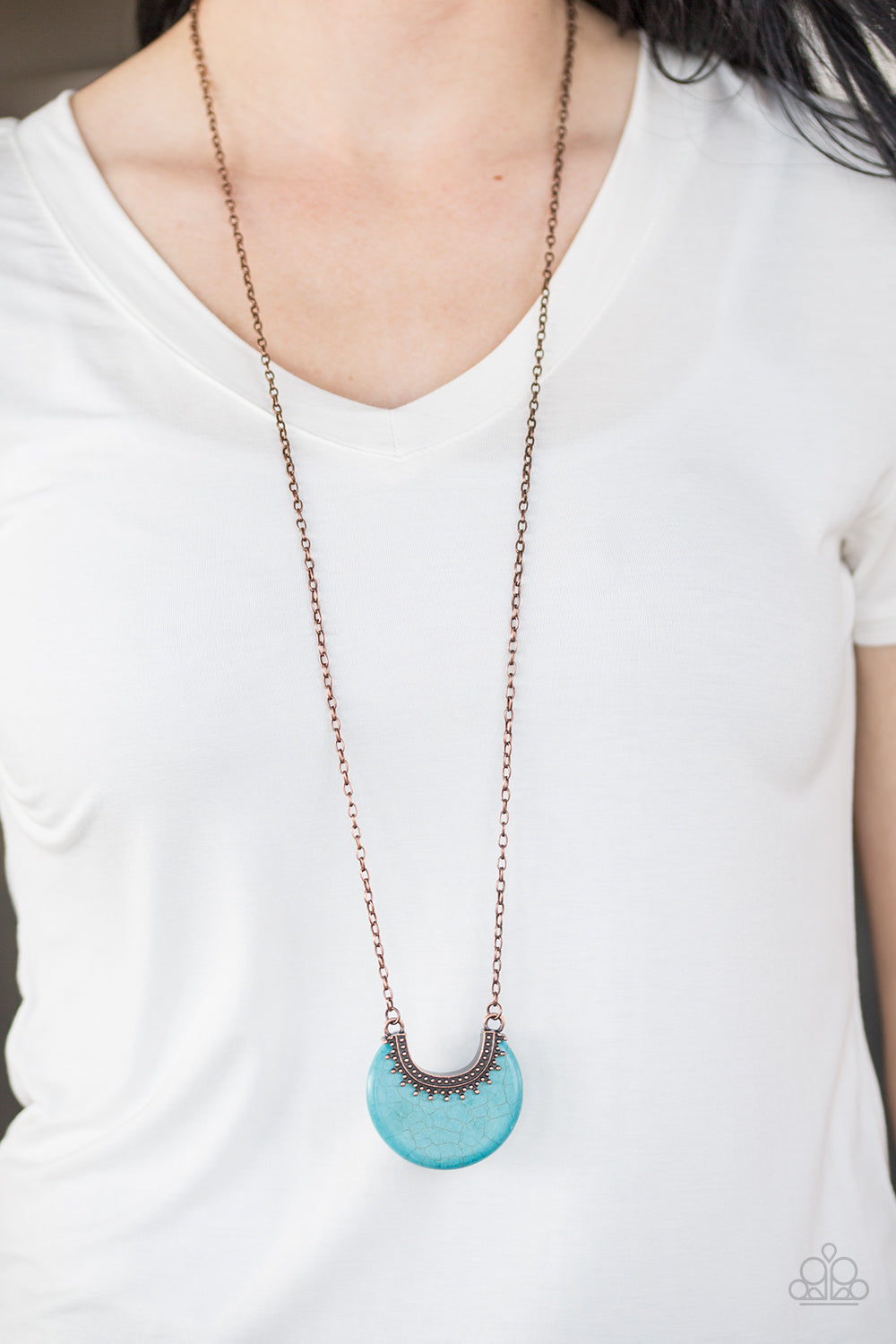 Paparazzi ♥ Mesa Moon - Copper ♥  Necklace