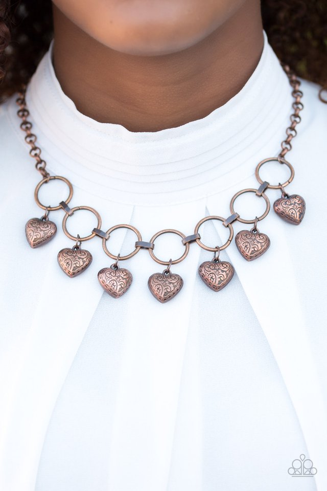 Paparazzi ♥ Radiant Romance - Copper ♥ Necklace