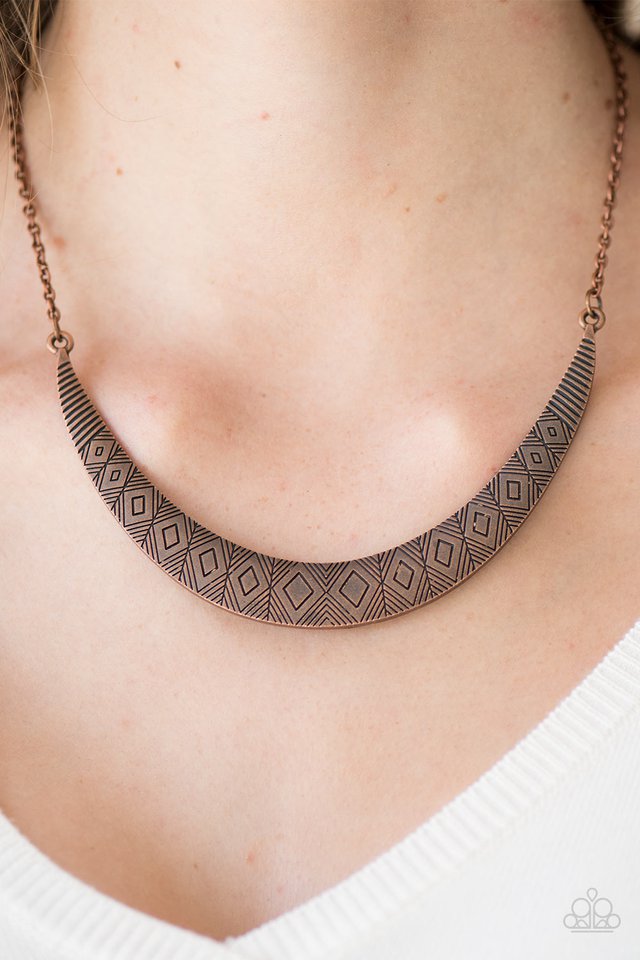 Paparazzi ♥ Going So MOON? - Copper ♥ Necklace