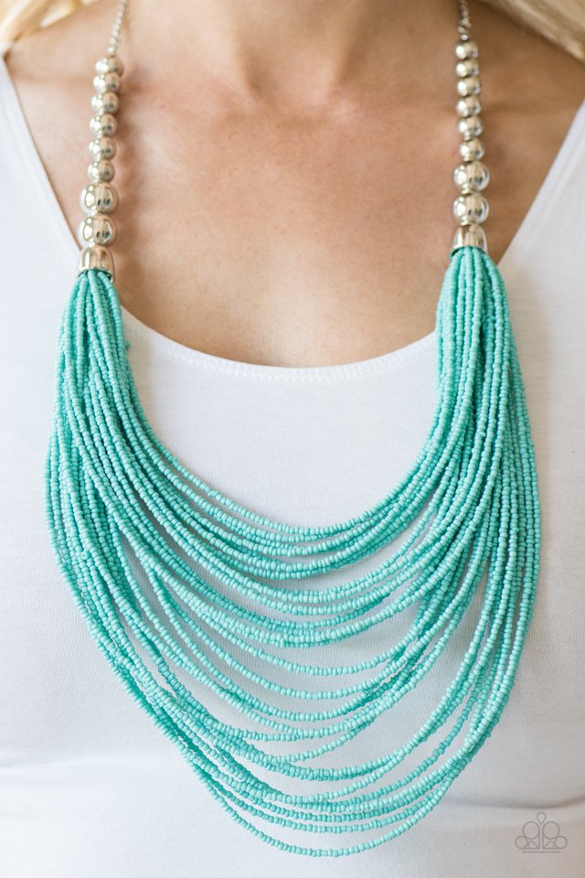 Paparazzi ♥ BEAD Brave - Blue ♥ Necklace