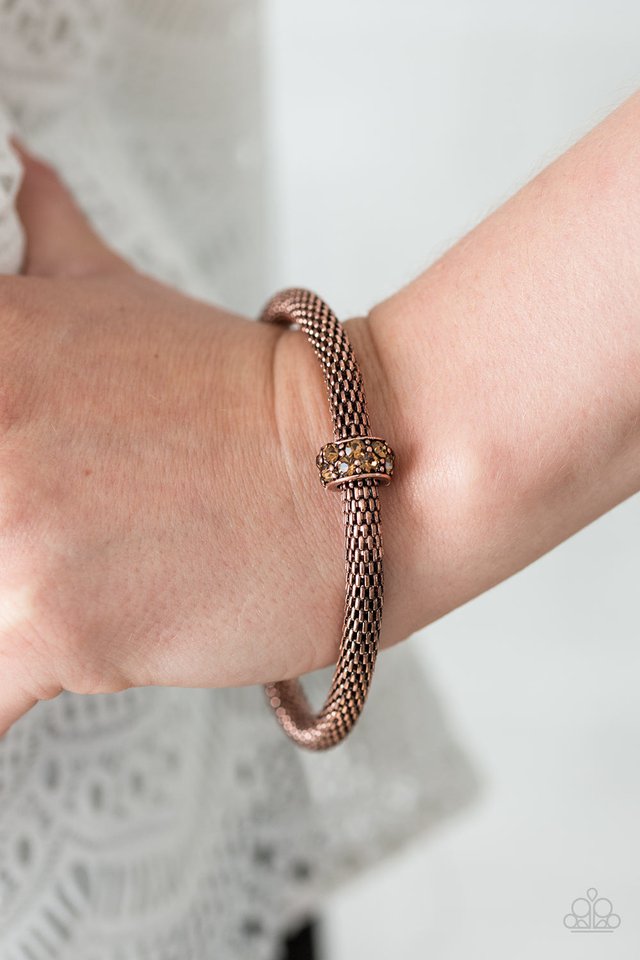 Paparazzi ♥ CACHE Or Card? - Copper ♥ Bracelet
