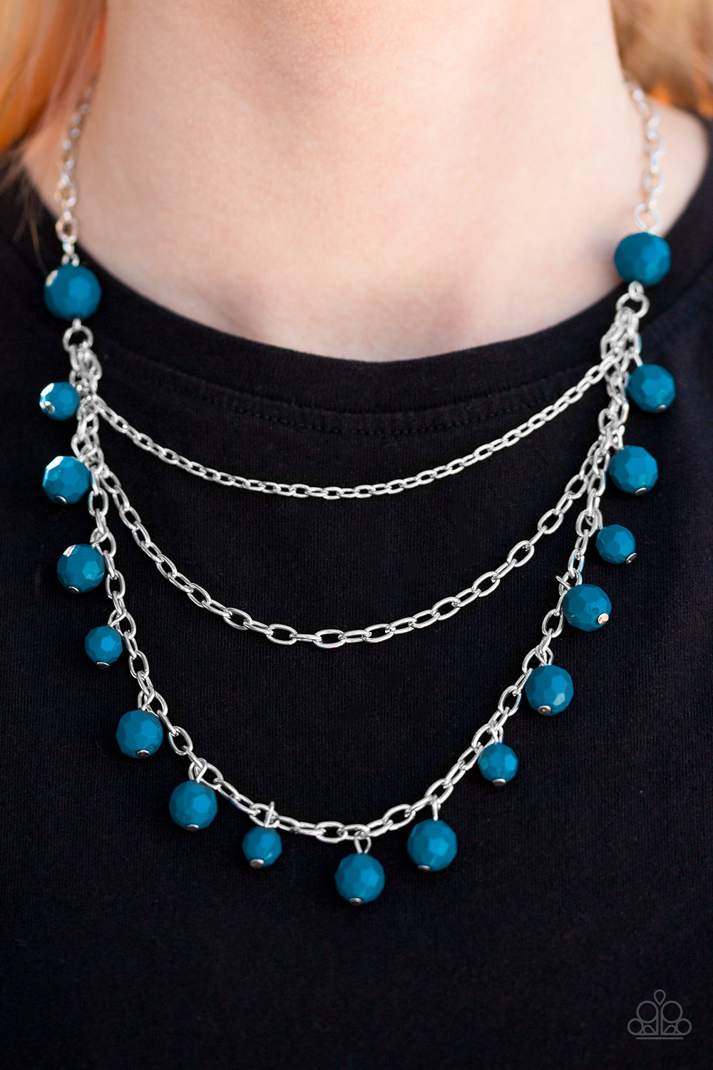 Paparazzi ♥ You The GLAM! - Blue ♥  Necklace