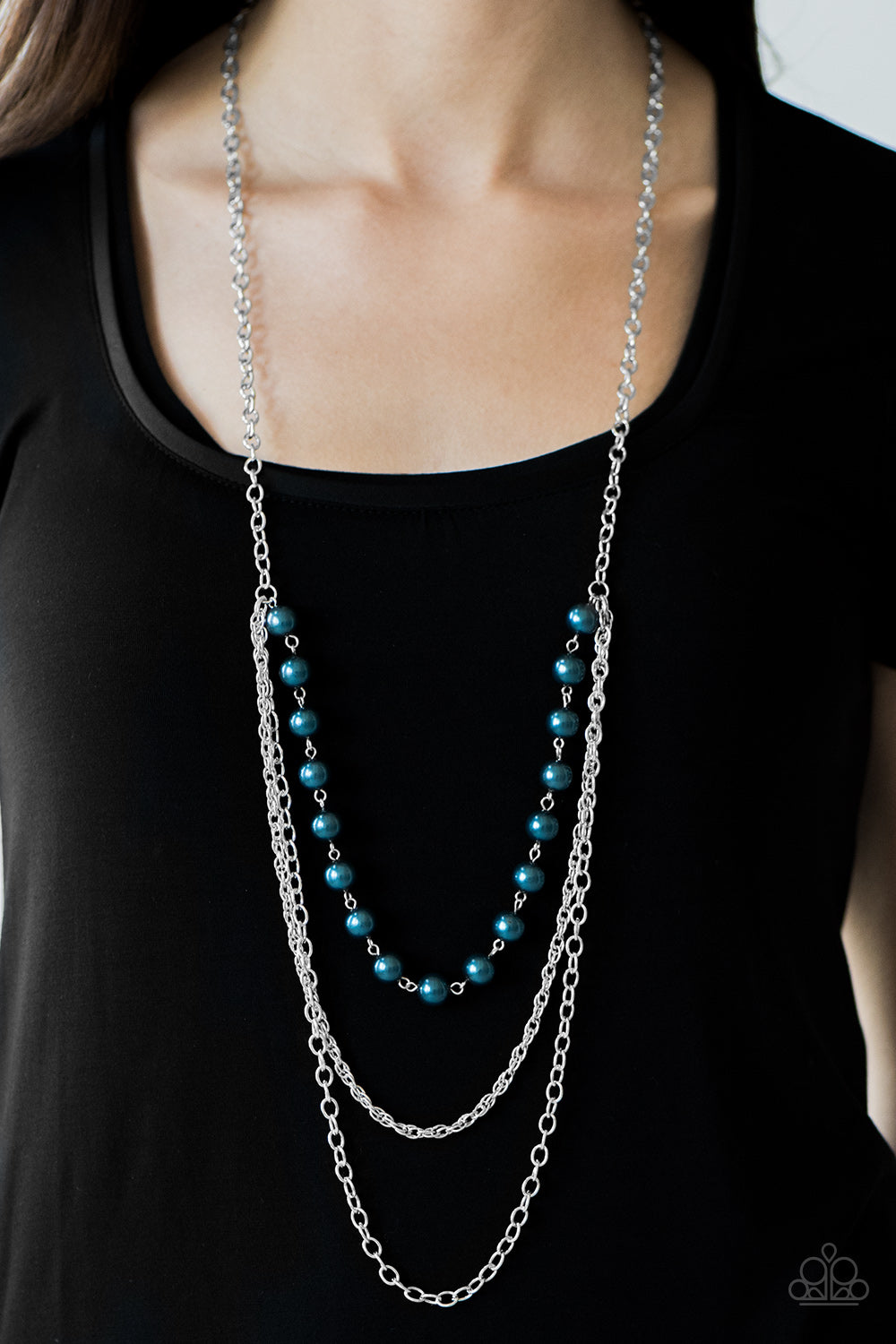 Paparazzi ♥ Right On The Money - Blue ♥  Necklace