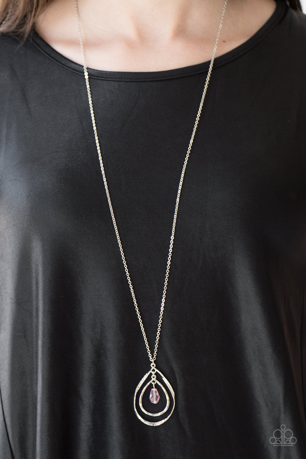 Paparazzi ♥ Its Raining Radiance - Pink ♥  Necklace