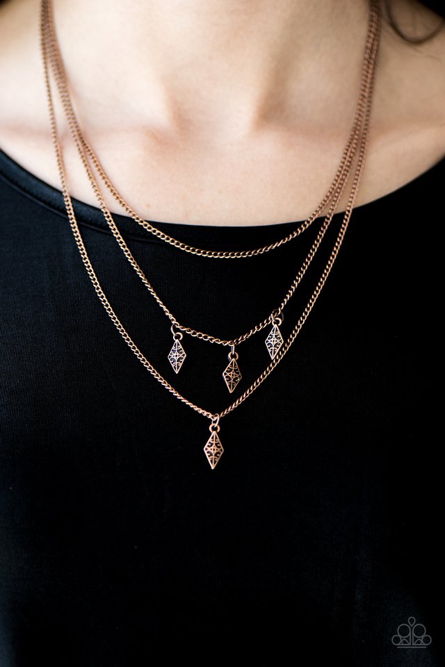 Paparazzi ♥ Rural Rarity - Copper ♥ Necklace