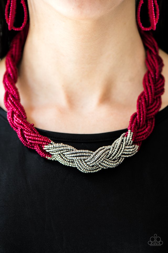 Paparazzi ♥ Brazilian Brilliance - Red ♥ Necklace
