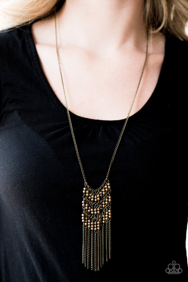 Paparazzi ♥ Metal Maven - Brass ♥ Necklace