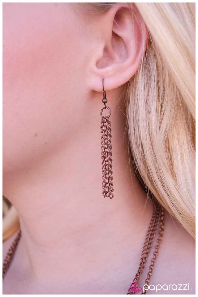 Paparazzi ♥ The Key to My Heart - Copper ♥ Necklace