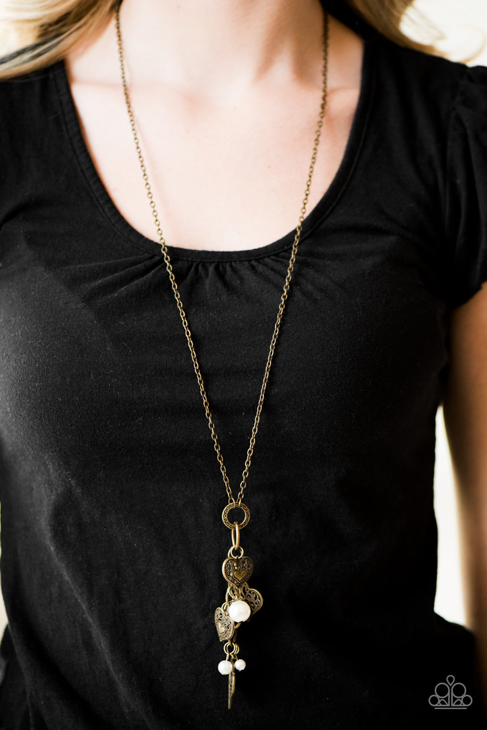 Paparazzi ♥ Take The Plunge - Brass ♥  Necklace