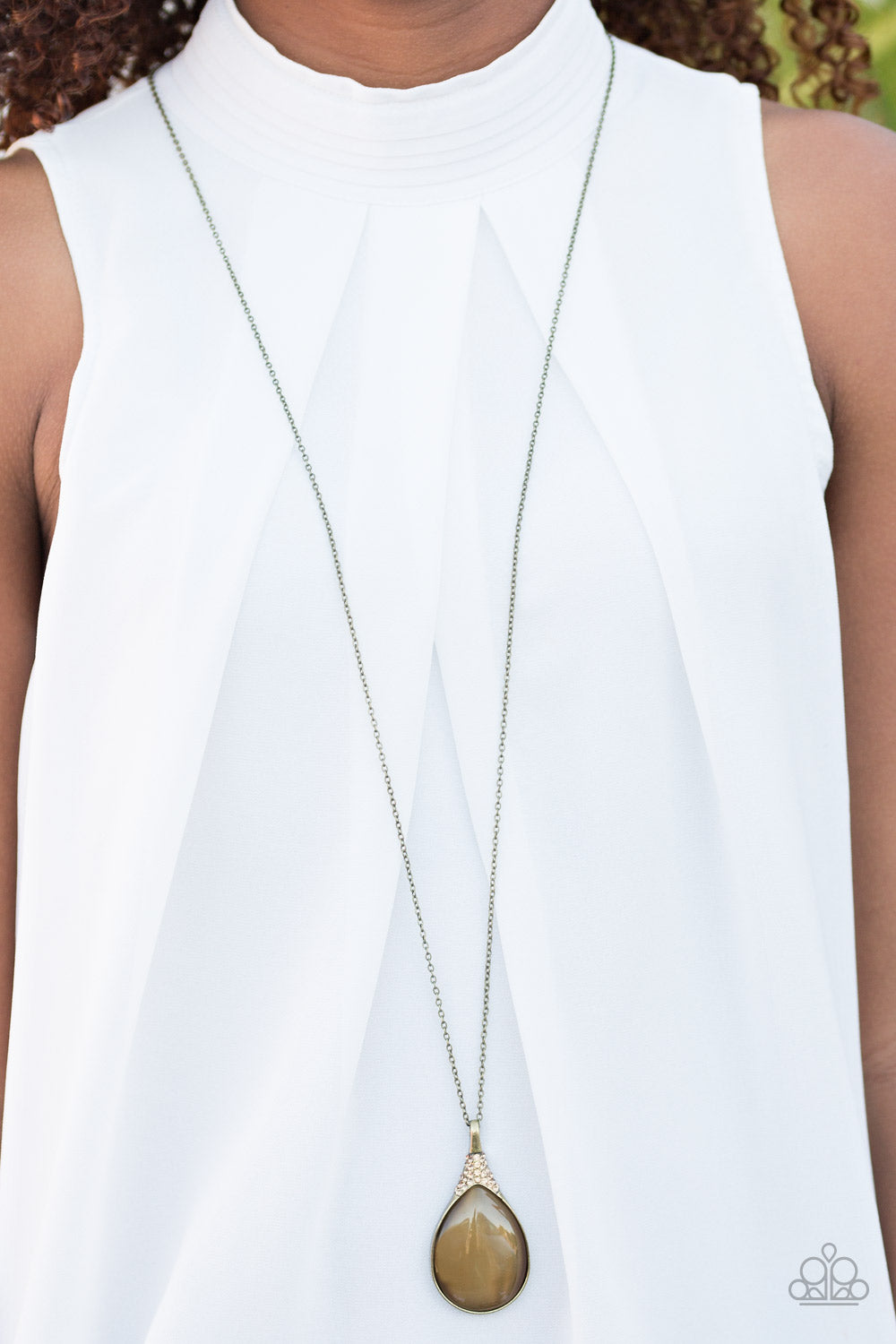 Paparazzi ♥ Timelessly Tranquil - Brass ♥  Necklace