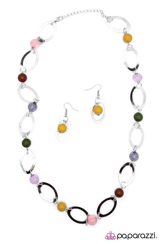 Paparazzi ♥ Leisurely Luminous - Multi ♥ Necklace