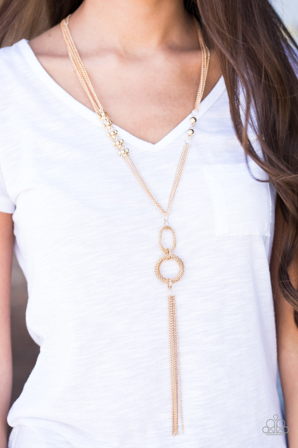Paparazzi ♥ FLASH Out - Gold ♥  Necklace