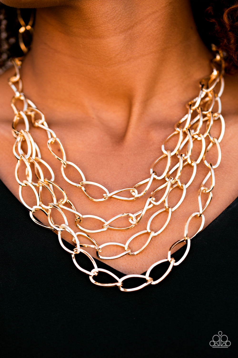 Paparazzi ♥ Chain Reaction - Gold ♥  Necklace