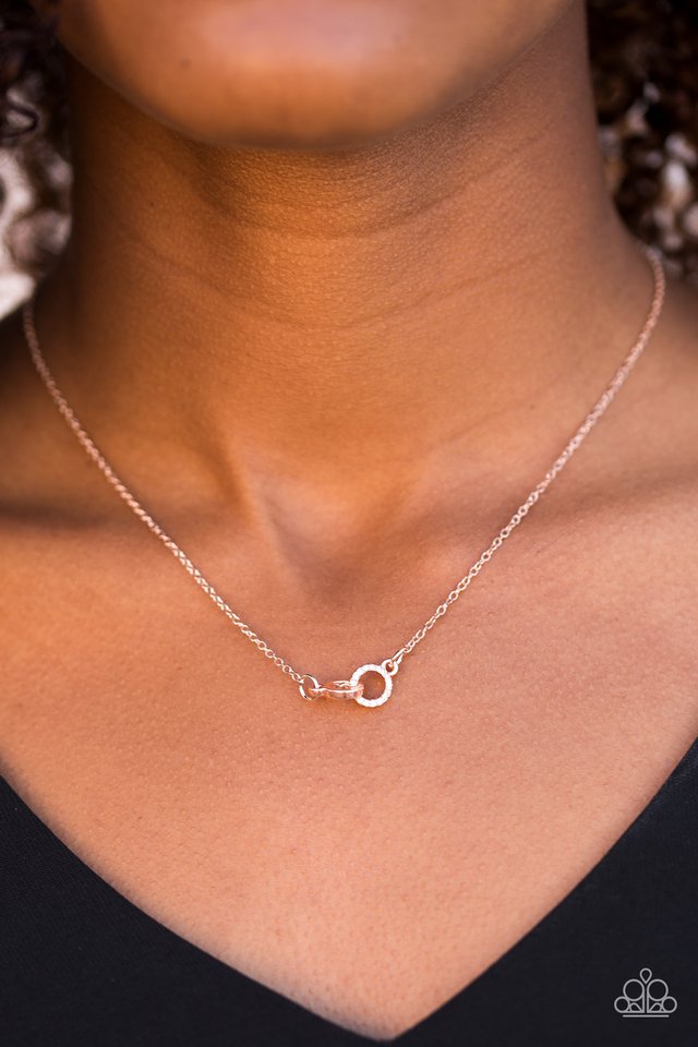 Paparazzi ♥ First Rate Fashion - Rose Gold ♥ Necklace
