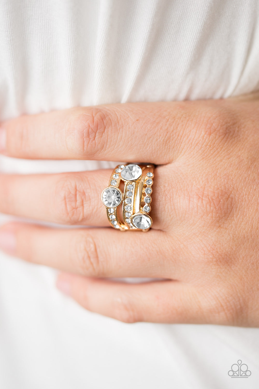 Paparazzi ♥ Hollywood Glamour - Gold ♥  Ring
