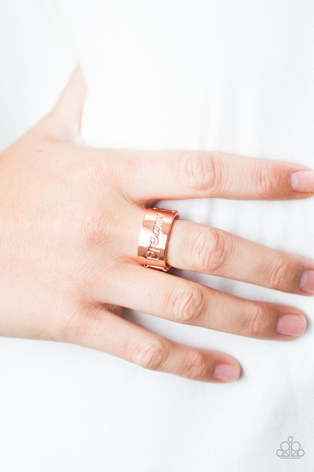 Paparazzi ♥ Follow Your Dreams - Copper ♥ Ring