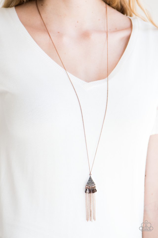 Paparazzi ♥ Incan Idol - Copper ♥ Necklace