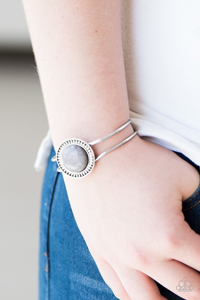Paparazzi ♥ In DUNE With The Times - Silver ♥ Bracelet
