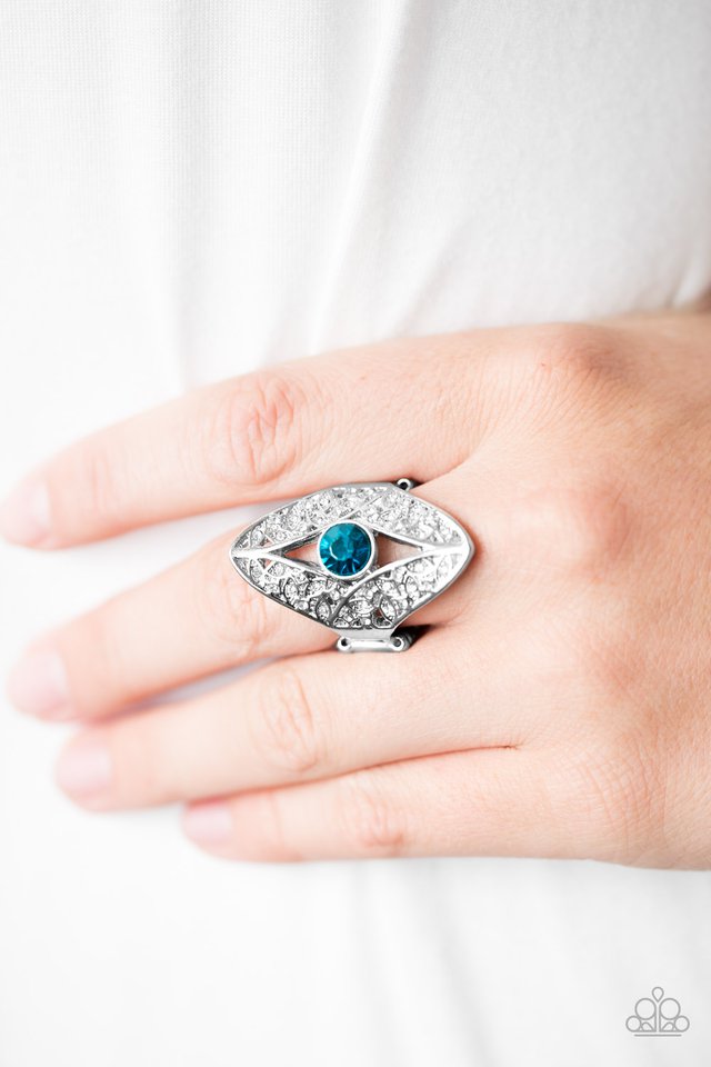 Paparazzi ♥ Glittering Gardens - Blue ♥ Ring
