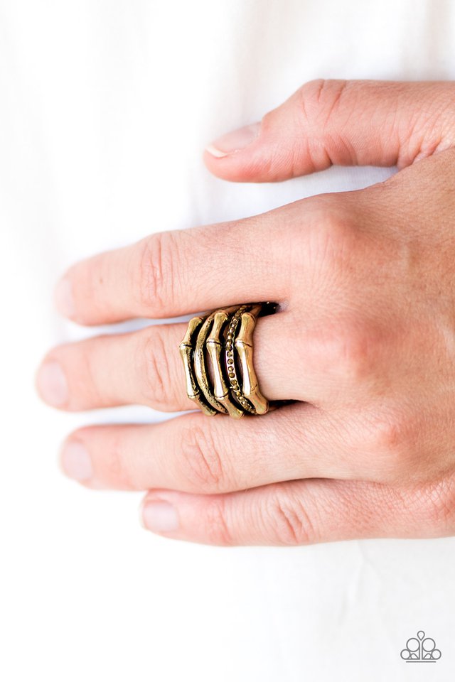 Paparazzi ♥ Always On Edge - Brass ♥ Ring