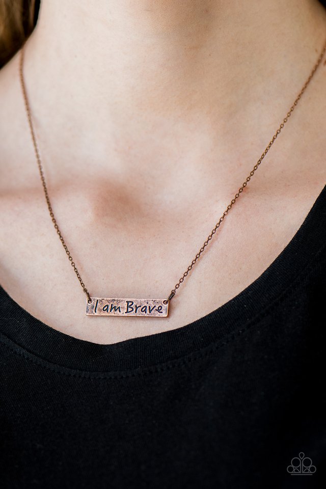 Paparazzi ♥ I Am Brave - Copper ♥ Necklace