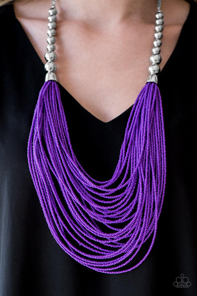 Paparazzi ♥ BEAD Brave - Purple ♥ Necklace