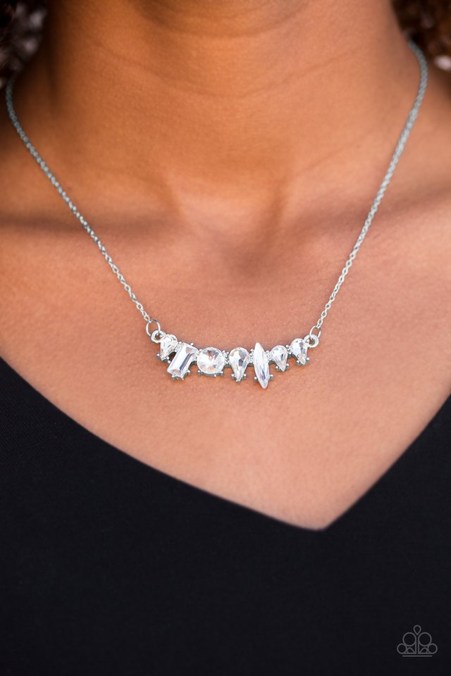 Paparazzi ♥ Living The Luxe Life - White ♥ Necklace