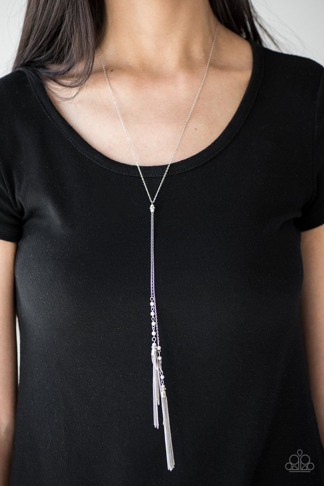 Paparazzi ♥ Tassel Temptation - White ♥ Necklace