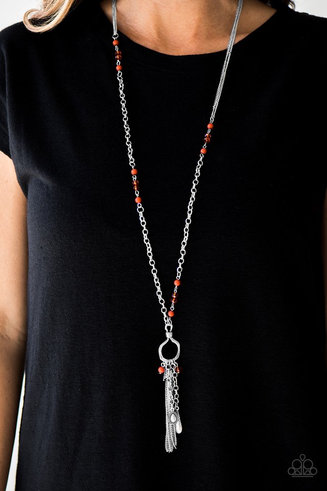 Paparazzi ♥ Whimsically Wayward - Orange ♥ Necklace
