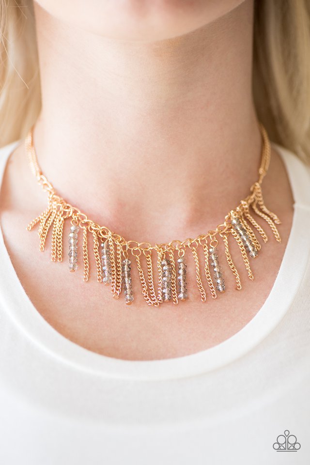 Paparazzi ♥ Metro Jungle - Gold ♥ Necklace