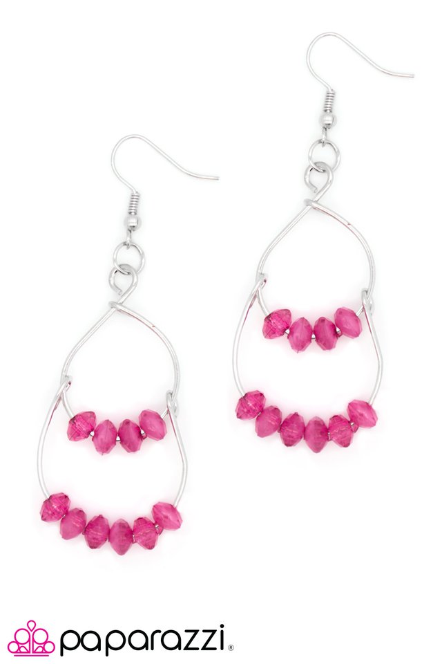 Paparazzi ♥ Master the Craft - Pink ♥ Earrings