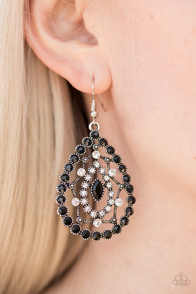 Paparazzi ♥ Galaxy Glow - Black ♥ Earrings