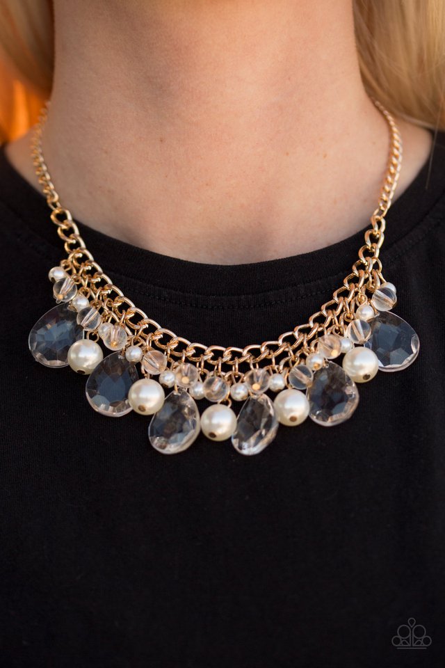 Paparazzi ♥ Twinkly Typhoon - Gold ♥ Necklace