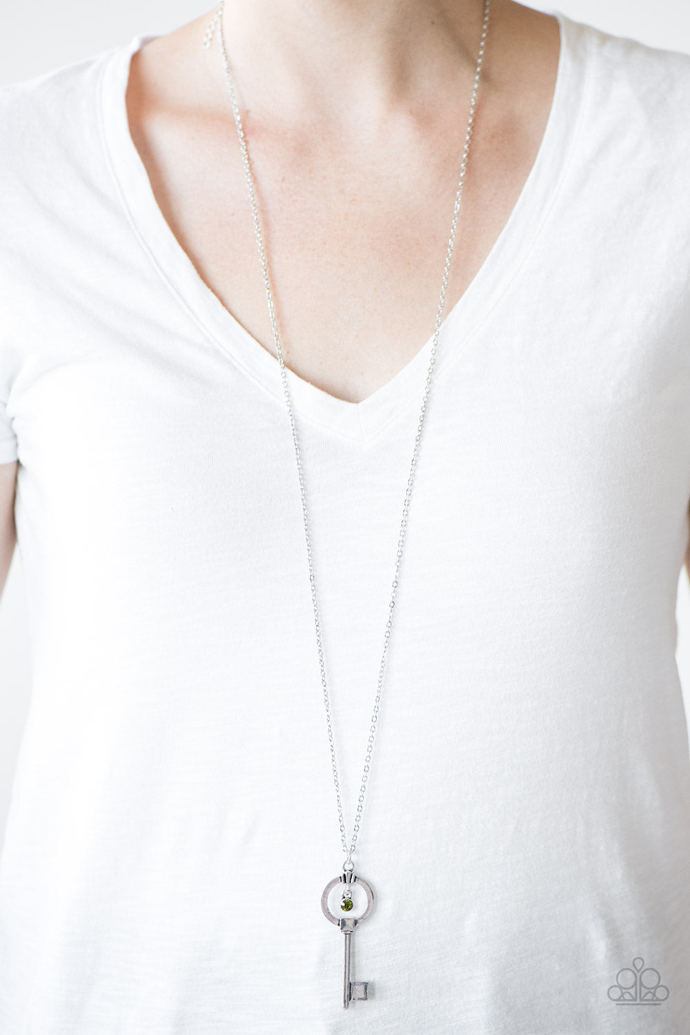 Paparazzi ♥ Open New Doors - Green ♥  Necklace