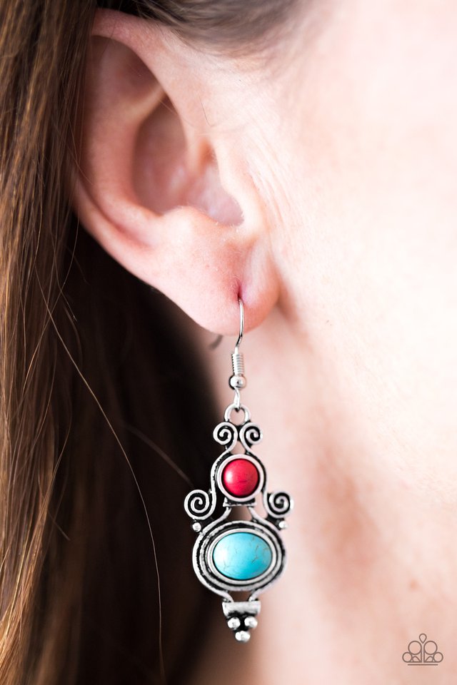 Paparazzi ♥ Hope For The WEST - Multi ♥ Earrings