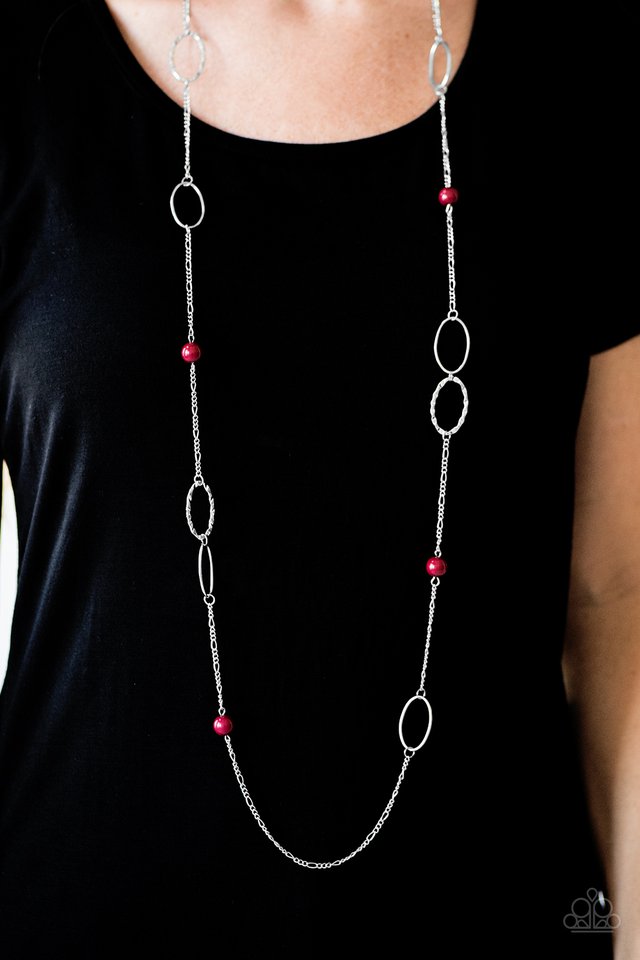 Paparazzi ♥ Sailing Through Sicily - Red ♥ Necklace