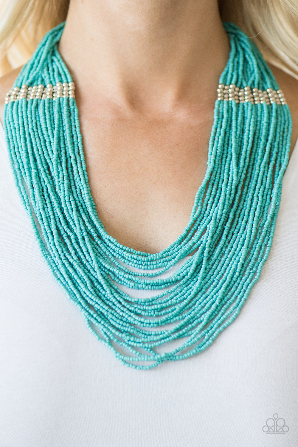 Paparazzi ♥ We Got The BEAD! - Blue ♥  Necklace