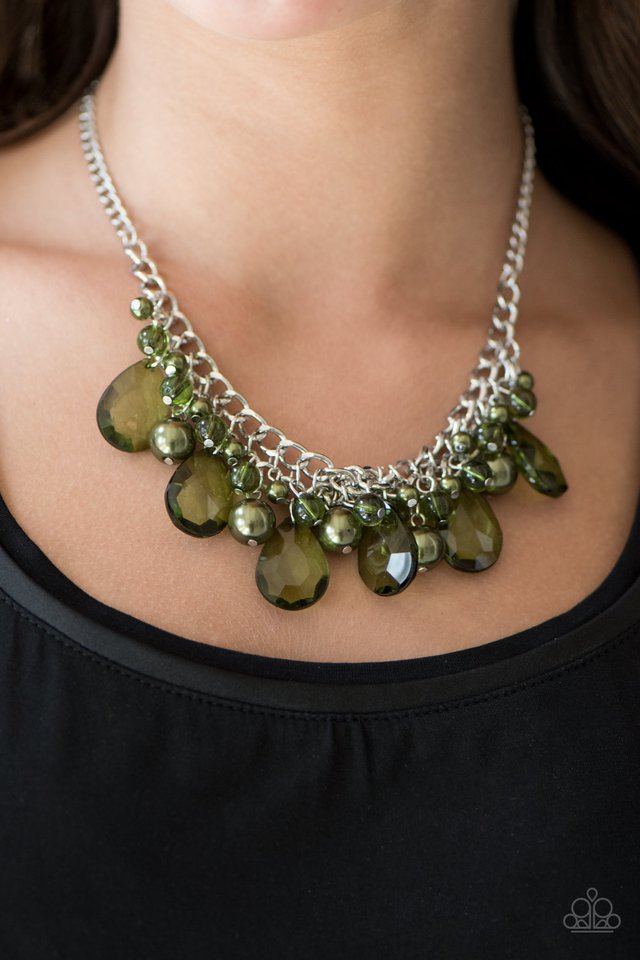 Paparazzi ♥ Twinkly Typhoon - Green ♥ Necklace