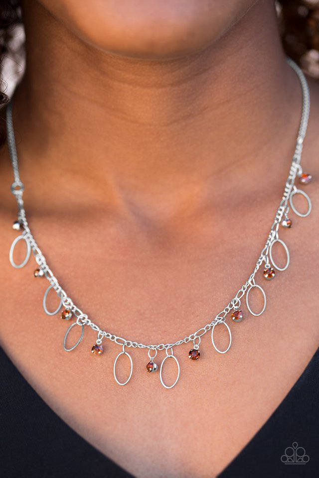 Paparazzi ♥ Twinkle At Twilight - Brown ♥ Necklace