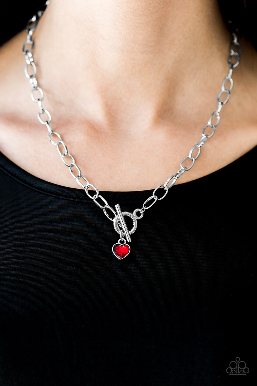 Paparazzi ♥ Let Your Heart Shine - Red ♥  Necklace