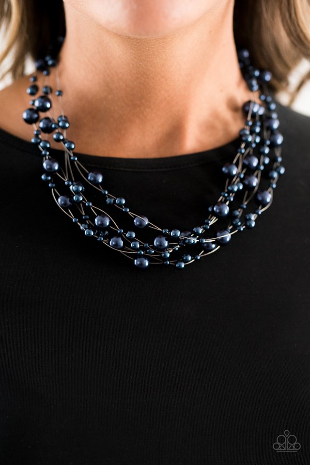 Paparazzi ♥ Absolutely Fab-YOU-lous! - Blue ♥ Necklace
