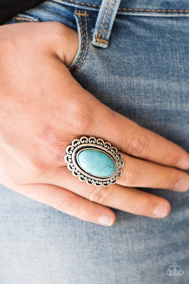 Paparazzi ♥ Western Wayfarer - Blue ♥ Ring
